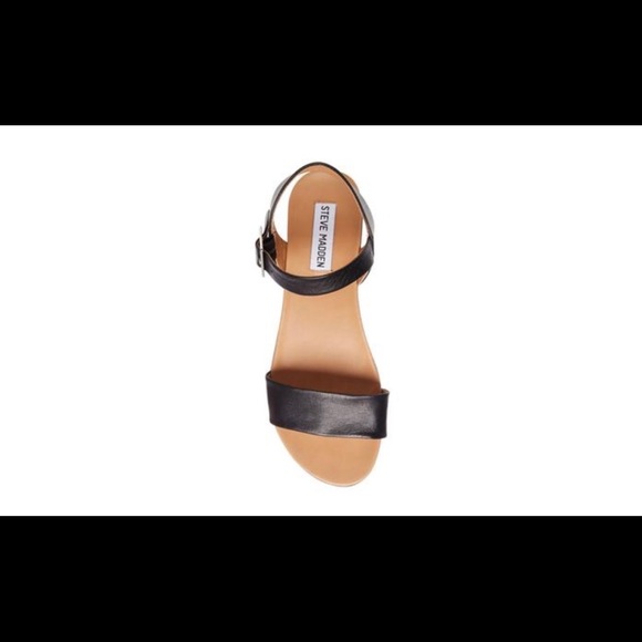 aida cognac leather flatform sandals